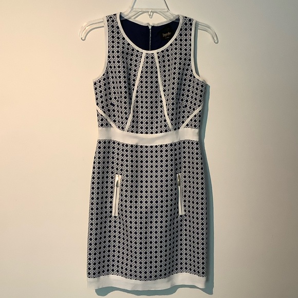 Laundry by Shelli Segal Basketweave Sheath Dress - Picture 1 of 10
